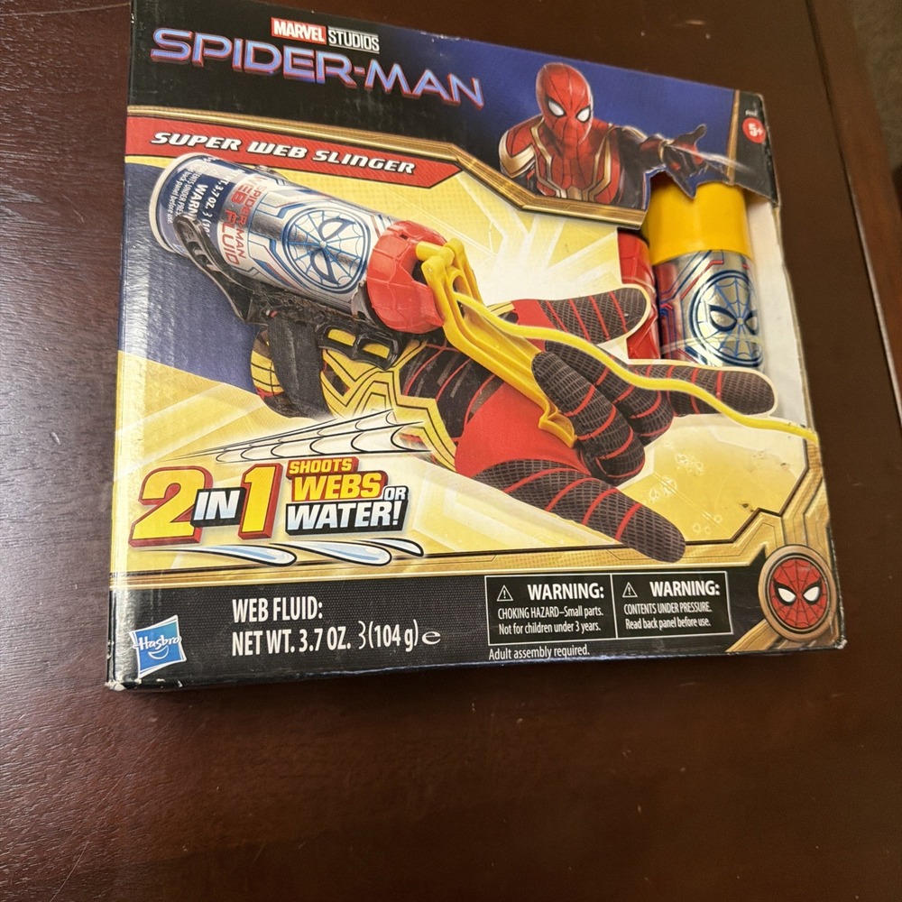 Marvel Spider-Man Super Web Slinger 2-in-1 Shoots Webs or Water Hasbro F1111